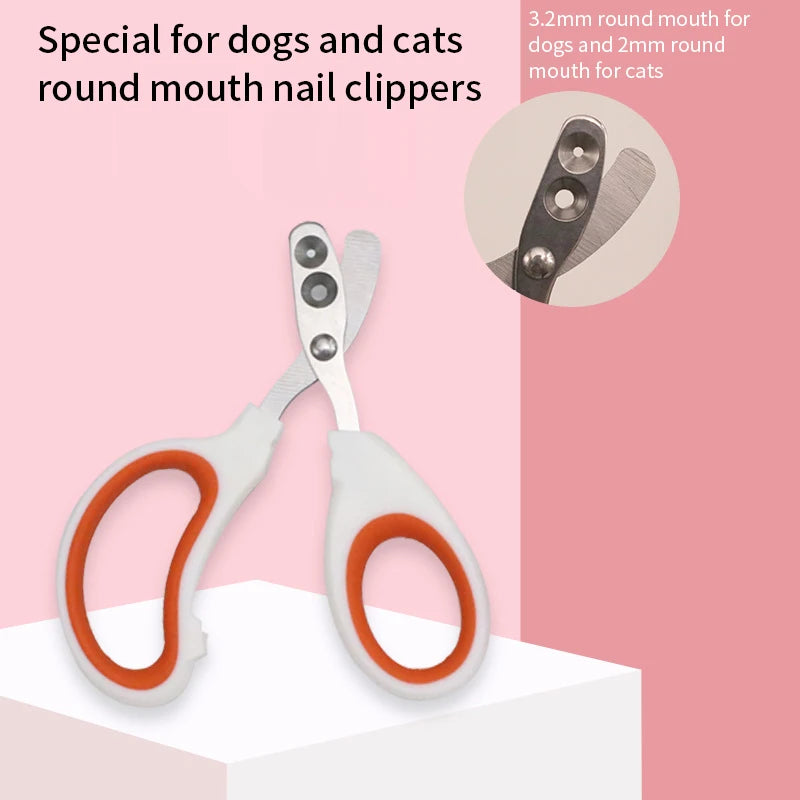 Professional Cat Nail Clippers for Small Cat Dog Stainless Steel Puppy Claws Cutter Pet Nail Grooming Clippers Trimmer